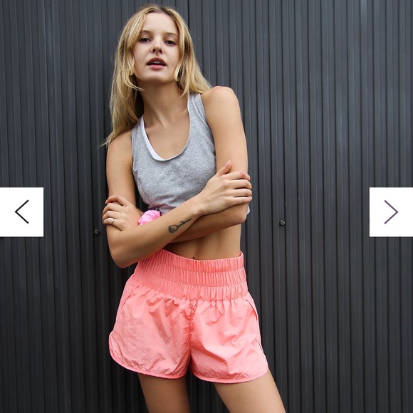 Free People Movement The Way Home Shorts Papaya Punch - Picture 2 of 7